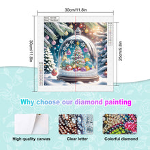 Load image into Gallery viewer, Diamond Painting - Partial Special Shaped - Christmas Atmosphere Crystal Tree (30*30CM)
