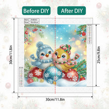 Load image into Gallery viewer, Diamond Painting - Partial Special Shaped - Christmas Bird (30*30CM)
