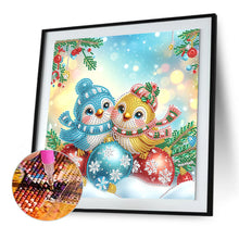 Load image into Gallery viewer, Diamond Painting - Partial Special Shaped - Christmas Bird (30*30CM)
