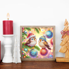 Load image into Gallery viewer, Diamond Painting - Partial Special Shaped - Christmas Bird (30*30CM)
