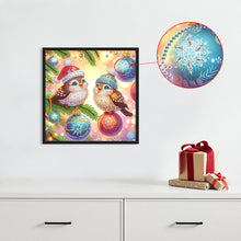 Load image into Gallery viewer, Diamond Painting - Partial Special Shaped - Christmas Bird (30*30CM)

