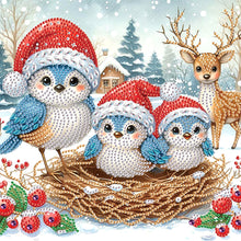 Load image into Gallery viewer, Diamond Painting - Partial Special Shaped - Christmas Bird (30*30CM)
