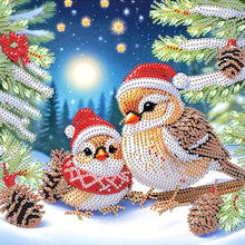 Load image into Gallery viewer, Diamond Painting - Partial Special Shaped - Christmas Bird (30*30CM)
