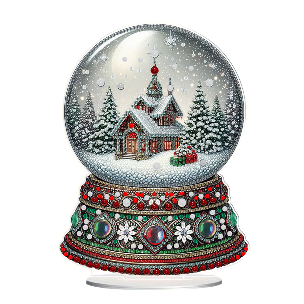 Christmas Table Top Diamond Painting Ornament Kits for Home Office Desktop Decor