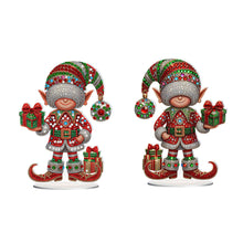 Load image into Gallery viewer, Christmas Table Top Diamond Painting Ornament Kits for Home Office Desktop Decor

