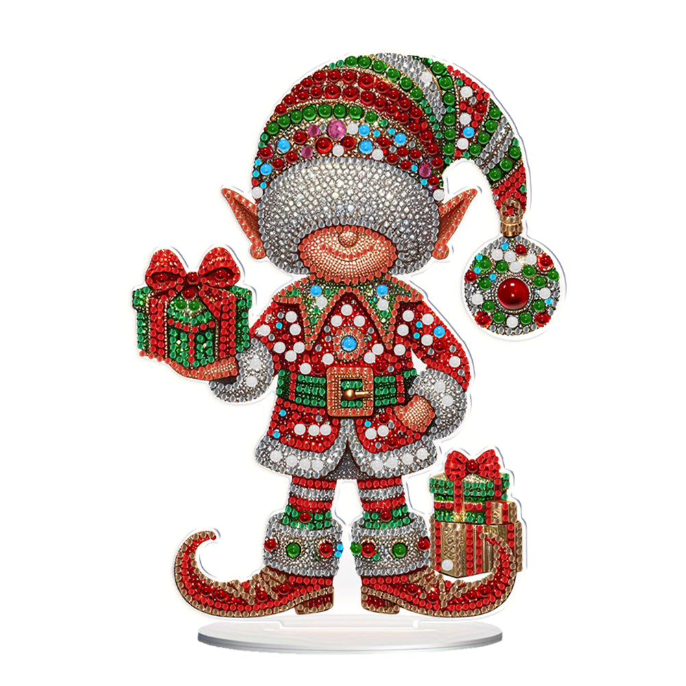 Christmas Table Top Diamond Painting Ornament Kits for Home Office Desktop Decor