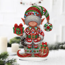 Load image into Gallery viewer, Christmas Table Top Diamond Painting Ornament Kits for Home Office Desktop Decor

