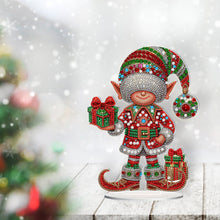 Load image into Gallery viewer, Christmas Table Top Diamond Painting Ornament Kits for Home Office Desktop Decor
