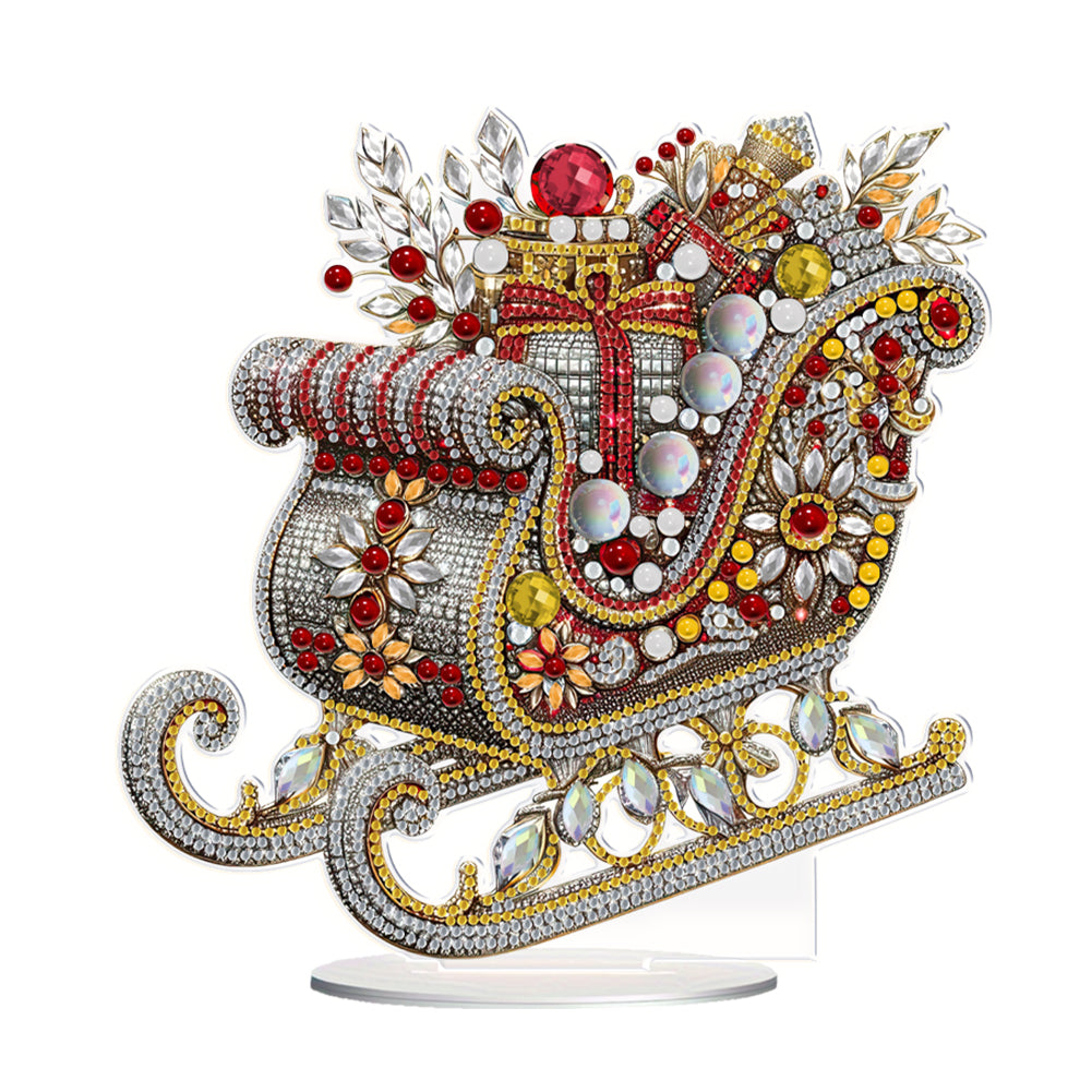 Christmas Table Top Diamond Painting Ornament Kits for Home Office Desktop Decor