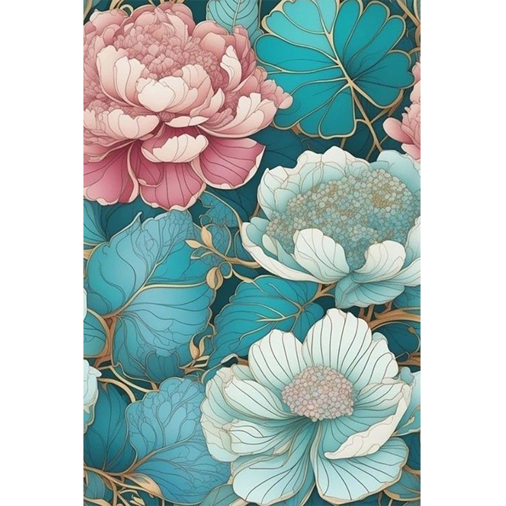 Diamond Painting - Full Round - Beauty Beautiful Peony (40*60CM)