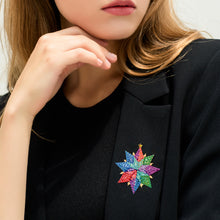 Load image into Gallery viewer, 4Pcs Acrylic Special Shaped Christmas Star 5D DIY Diamond Art Brooch Jewelry Kit
