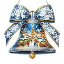 Load image into Gallery viewer, Acrylic Special Shaped Snowflake Bell DIY Diamond Painting Hanging Ornaments Kit
