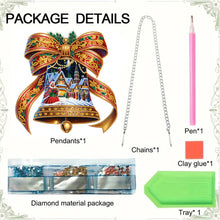 Load image into Gallery viewer, Acrylic Special Shaped Butterfly Bell DIY Diamond Painting Hanging Ornaments Kit
