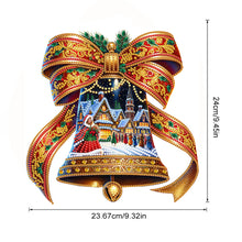 Load image into Gallery viewer, Acrylic Special Shaped Butterfly Bell DIY Diamond Painting Hanging Ornaments Kit
