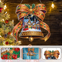Load image into Gallery viewer, Acrylic Special Shaped Butterfly Bell DIY Diamond Painting Hanging Ornaments Kit
