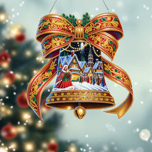 Load image into Gallery viewer, Acrylic Special Shaped Butterfly Bell DIY Diamond Painting Hanging Ornaments Kit
