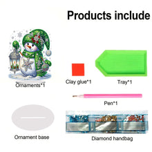 Load image into Gallery viewer, Acrylic Christmas Snowman Desktop Diamond Art Kits Rhinestones Desktop Ornaments
