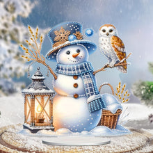 Load image into Gallery viewer, Acrylic Christmas Snowman Desktop Diamond Art Kits Rhinestones Desktop Ornaments
