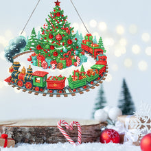 Load image into Gallery viewer, Christmas Acrylic Special Shape Santa Claus 5D DIY Diamond Painting Dots Pendant
