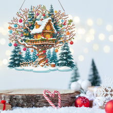 Load image into Gallery viewer, Christmas Acrylic Special Shape Santa Claus 5D DIY Diamond Painting Dots Pendant
