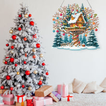 Load image into Gallery viewer, Christmas Acrylic Special Shape Santa Claus 5D DIY Diamond Painting Dots Pendant
