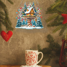 Load image into Gallery viewer, Christmas Acrylic Special Shape Santa Claus 5D DIY Diamond Painting Dots Pendant
