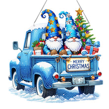 Load image into Gallery viewer, Christmas Acrylic Special Shape Santa Claus 5D DIY Diamond Painting Dots Pendant
