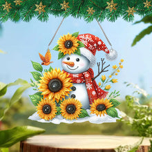 Load image into Gallery viewer, Christmas Acrylic Special Shape Santa Claus 5D DIY Diamond Painting Dots Pendant

