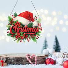 Load image into Gallery viewer, Christmas Acrylic Special Shape Santa Claus 5D DIY Diamond Painting Dots Pendant

