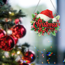 Load image into Gallery viewer, Christmas Acrylic Special Shape Santa Claus 5D DIY Diamond Painting Dots Pendant
