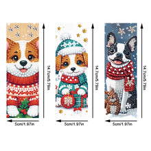 Load image into Gallery viewer, 3Pcs Christmas Special Shape Cat Diamond Painting Bookmark for Reading Day Gift
