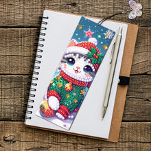 Load image into Gallery viewer, 3Pcs Christmas Special Shape Cat Diamond Painting Bookmark for Reading Day Gift
