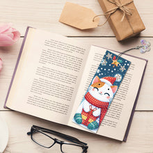Load image into Gallery viewer, 3Pcs Christmas Special Shape Cat Diamond Painting Bookmark for Reading Day Gift

