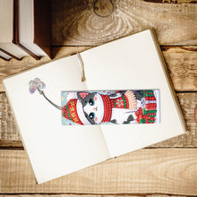 Load image into Gallery viewer, 3Pcs Christmas Special Shape Cat Diamond Painting Bookmark for Reading Day Gift
