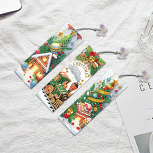 Load image into Gallery viewer, 3Pcs Christmas Special Shape Cat Diamond Painting Bookmark for Reading Day Gift
