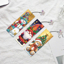 Load image into Gallery viewer, 3Pcs Christmas Special Shape Cat Diamond Painting Bookmark for Reading Day Gift
