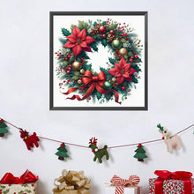 Load image into Gallery viewer, Diamond Painting - Full Square - Christmas wreath (30*30CM)
