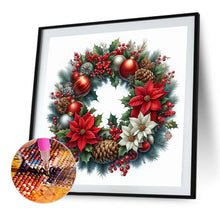 Load image into Gallery viewer, Diamond Painting - Full Square - Christmas wreath (30*30CM)
