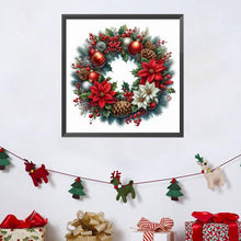 Load image into Gallery viewer, Diamond Painting - Full Square - Christmas wreath (30*30CM)
