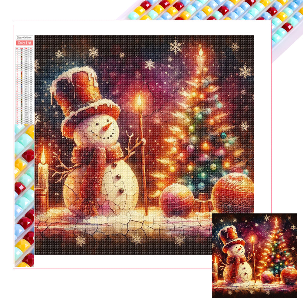 Diamond Painting - Full Square - Snowman (30*30CM)