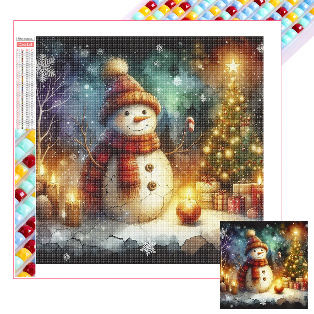 Diamond Painting - Full Square - Snowman (30*30CM)