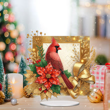 Load image into Gallery viewer, Acrylic Special Shape Christmas Cardinal Diamond Painting Desktop Decors
