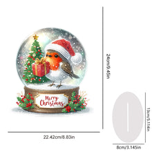 Load image into Gallery viewer, Acrylic Special Shape Sparrow Crystal Ball Diamond Painting Desktop Decors
