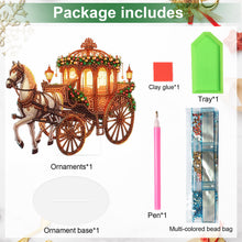 Load image into Gallery viewer, Acrylic Special Shape Christmas Carriage Diamond Painting Desktop Decors
