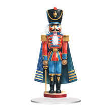 Load image into Gallery viewer, Acrylic Special Shape Christmas Nutcracker Diamond Painting Desktop Decors
