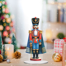 Load image into Gallery viewer, Acrylic Special Shape Christmas Nutcracker Diamond Painting Desktop Decors
