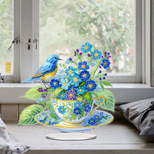 Load image into Gallery viewer, Acrylic Special Shape Flower Bird Diamond Painting Desktop Decorations
