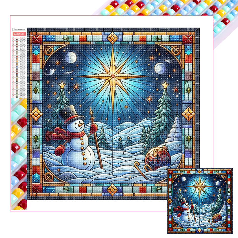 Diamond Painting - Full Square - Christmas in glass (40*40CM)