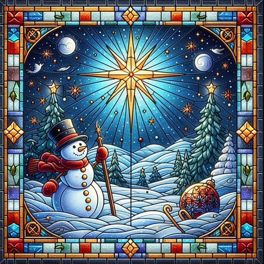 Diamond Painting - Full Square - Christmas in glass (40*40CM)