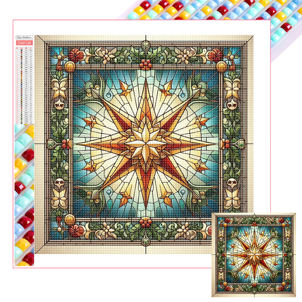 Diamond Painting - Full Square - Christmas in glass (40*40CM)